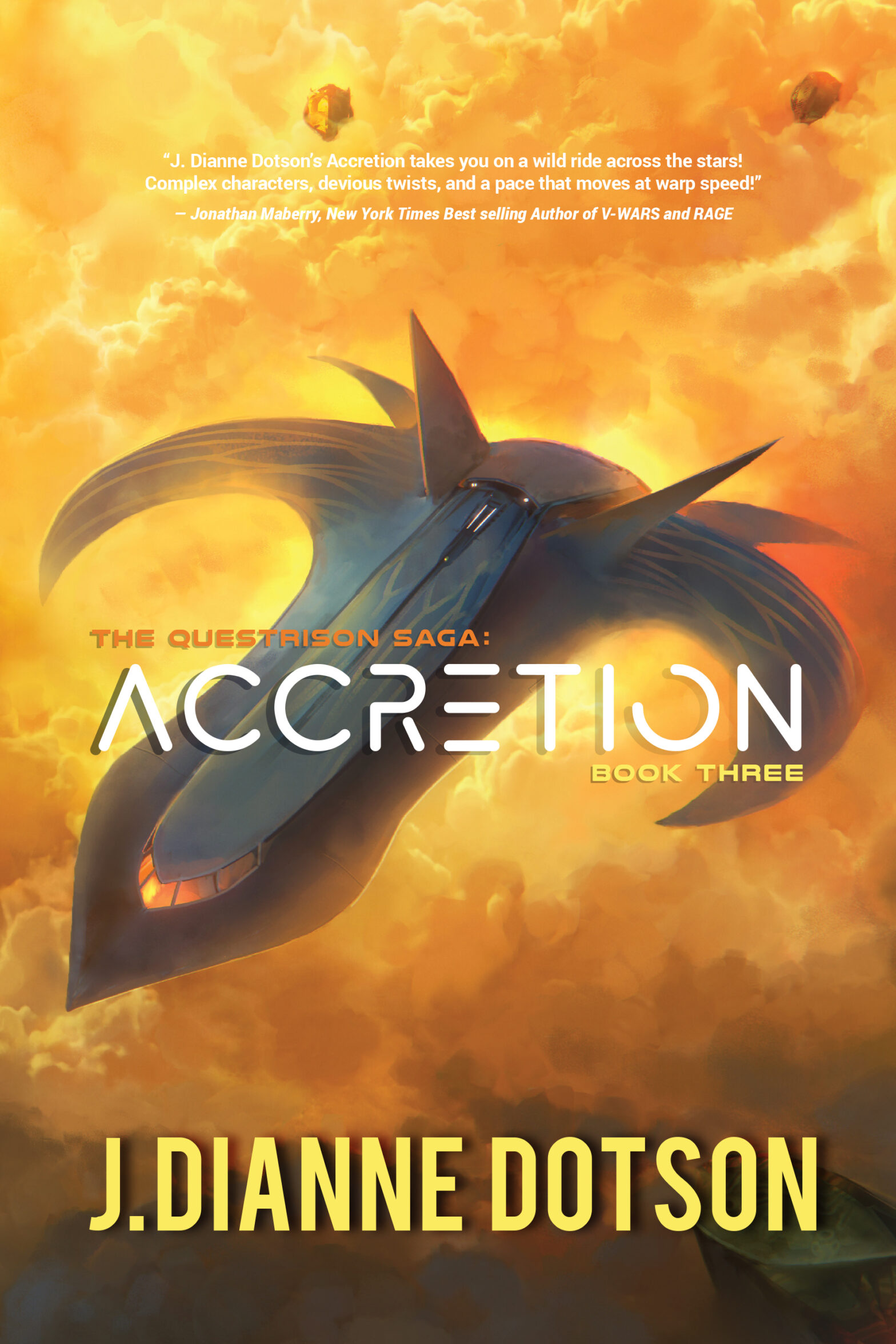 Accretion: The Questrison Saga: Book Three front cover.