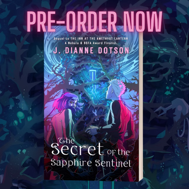 Pre-Order Now paperback for THE SECRET OF THE SAPPHIRE SENTINEL