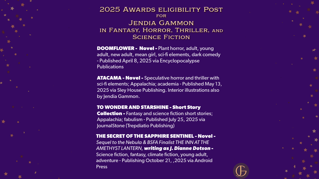 2025 awards eligibility post for Jendia Gammon