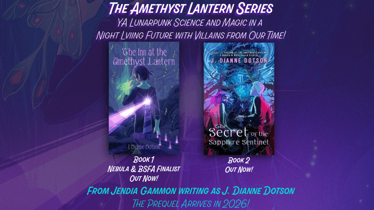 The amethyst lantern series blog header